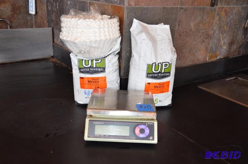 lot 10 image: Ishida Food scale Up coffee roaster 5 lbs. b...