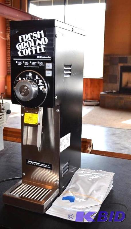 lot 14 image: Grindmaster Fresh ground coffee grinder. Mode...