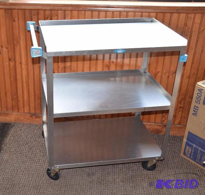 lot 16 image: Lakeside Stainless Steel Utility Cart 29 14&...