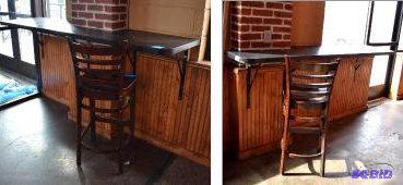lot 17 image: 2 Counter tops. Both are 21.5&quotx84" ...