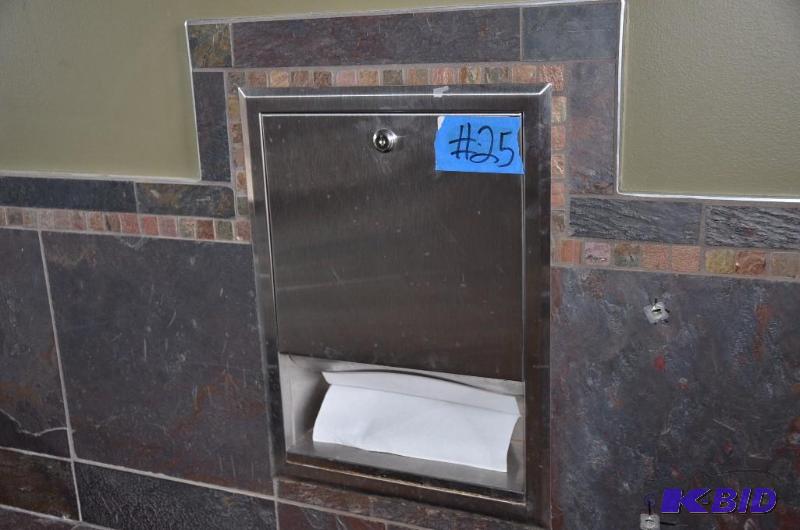 lot 25 image: Paper Towel Dispenser 13" X 17" Att...