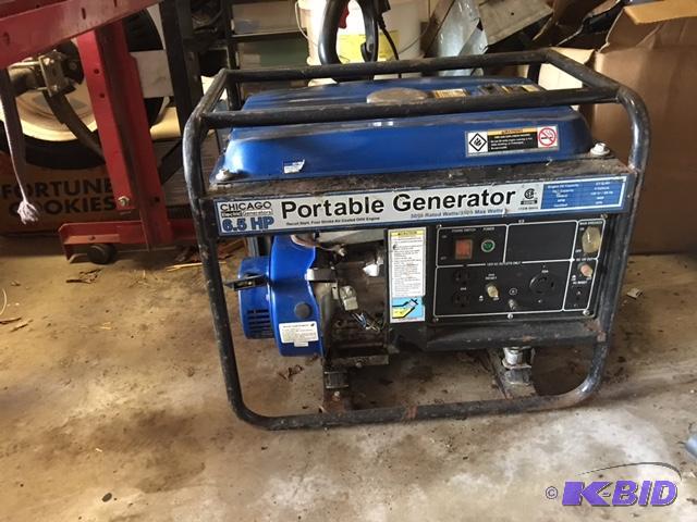lot 2D image: 6.5 HP 3500 max&nbspwatts&nbspGenerator and...