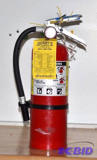 lot 57 image: 1 Red fire extinguisher...