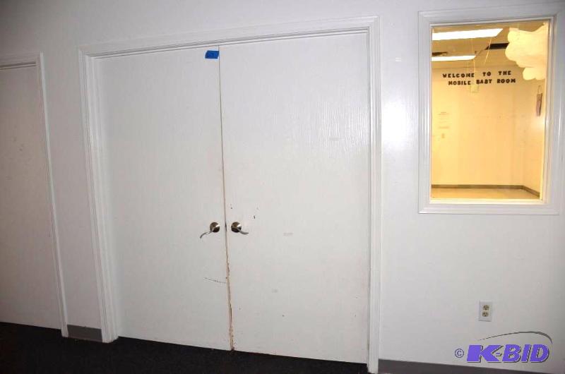 lot 59 image: Set of double doors-1 door measures 35 12&qu...