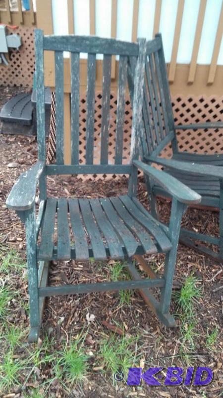 lot 124 image: Outdoor Rocking Chairs