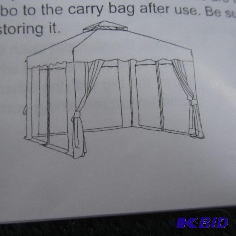 lot 18 image: Gazebo with Cover & Sides