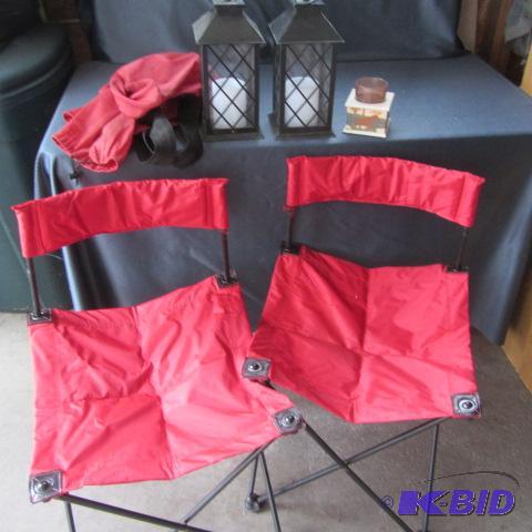 lot 50 image: Camp Chairs, Lanterns
