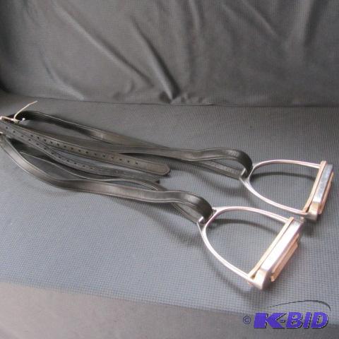 lot 56 image: Passier English Leather, Stirrups