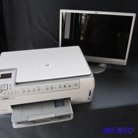 lot 75 image: HP Printer Copier, Monitor