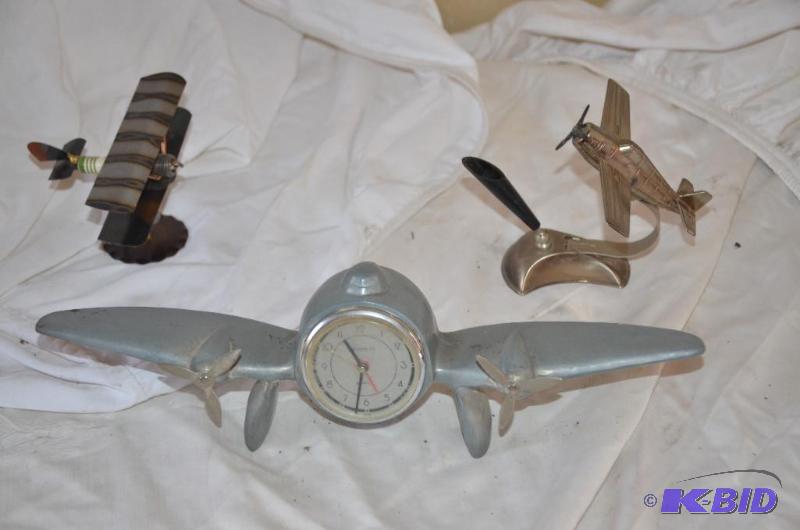 lot 115 image: Handcrafted Metal Plane by Rock Creek Metal C...