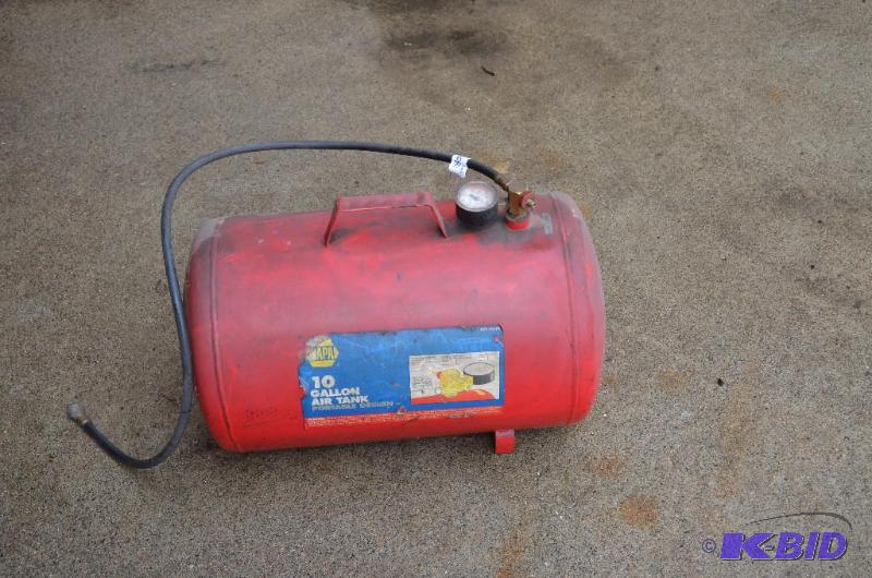 lot 163 image: 10 gal. Napa Portable Air Tank....