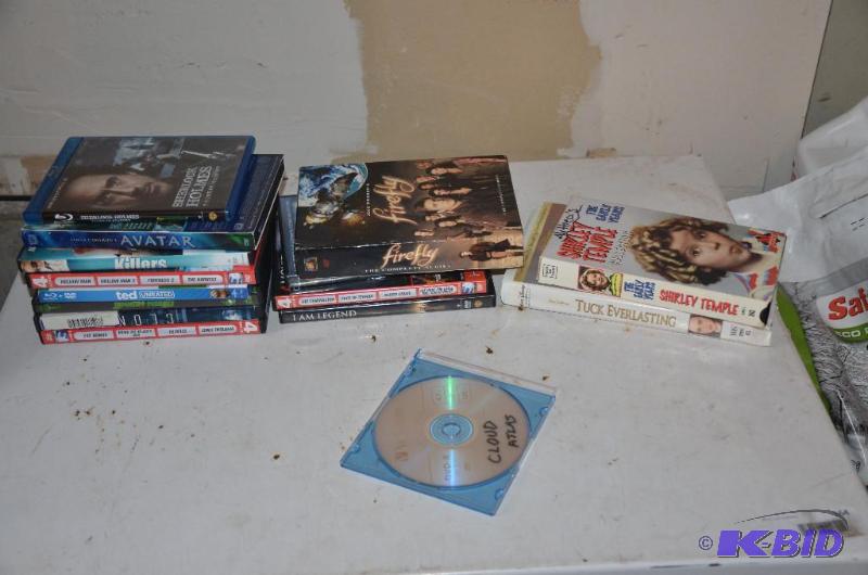 lot 212 image: Lot of Dvds & some VHS movies as se...