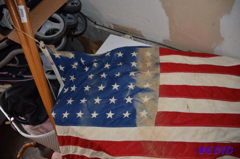 lot 221 image: 48 star American flag...