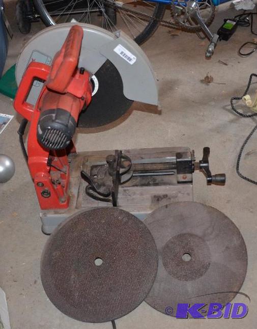 lot 32 image: Milwaukee metal cutting saw 14" blade...