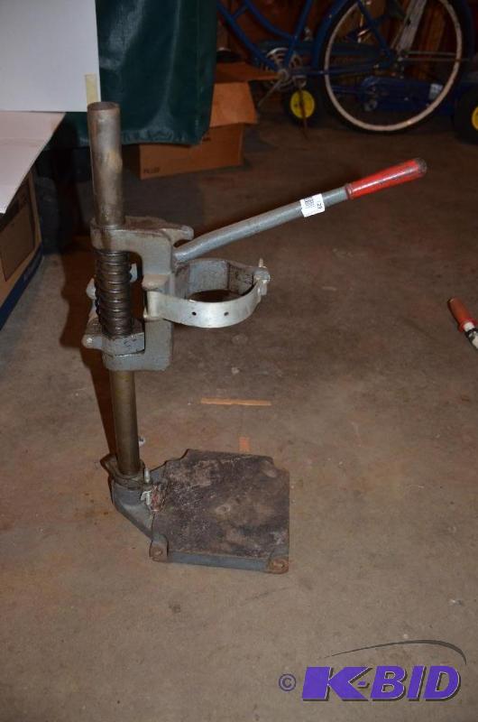 lot 129 image: Vintage drill press...