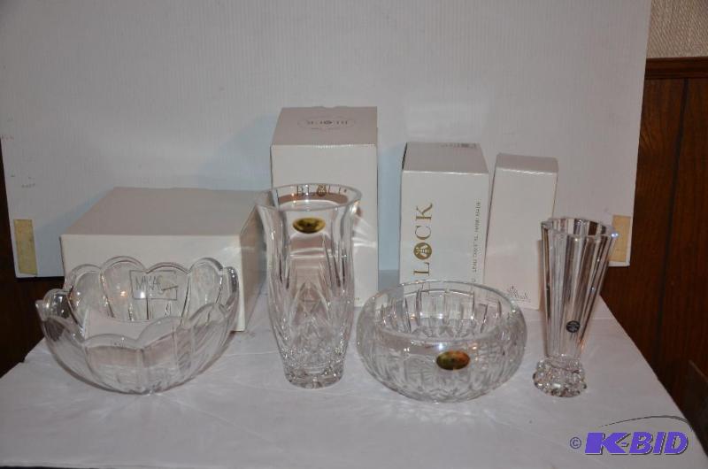 lot 143 image: 4 Beautiful Crystal Items with original boxes...
