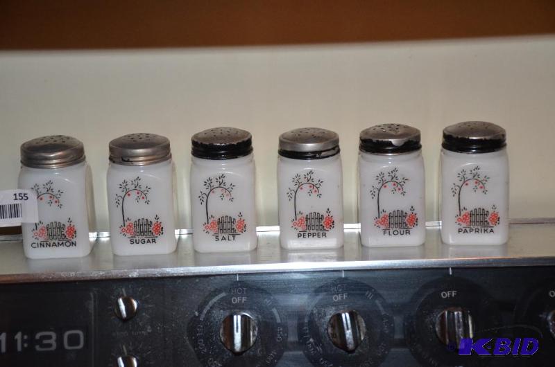 lot 155 image: Lot of Vintage spice shakers including ...