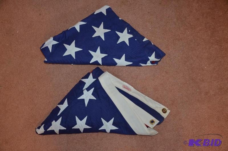 lot 166 image: Vintage Valley Forge American Flag....