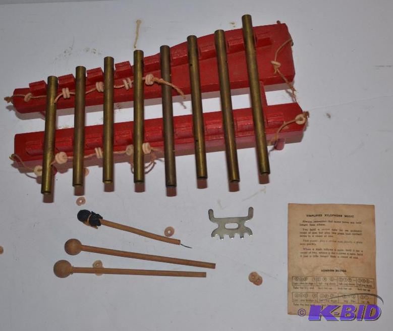 lot 171 image: Vintage Wooden Xylophone....