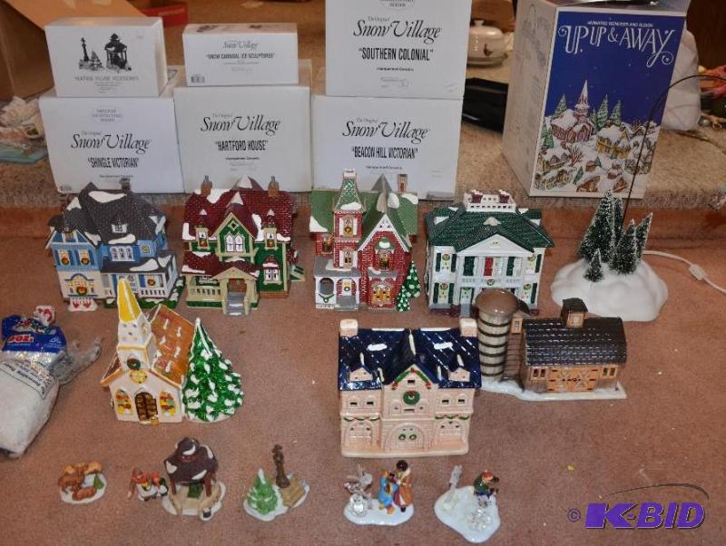 lot 174 image: Dept. 56 Snow Village Beacon Hill Victorian...