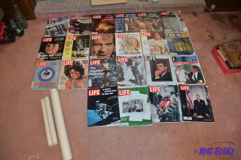 lot 183 image: Vintage Life Magazines , - Kennedy Assasinati...