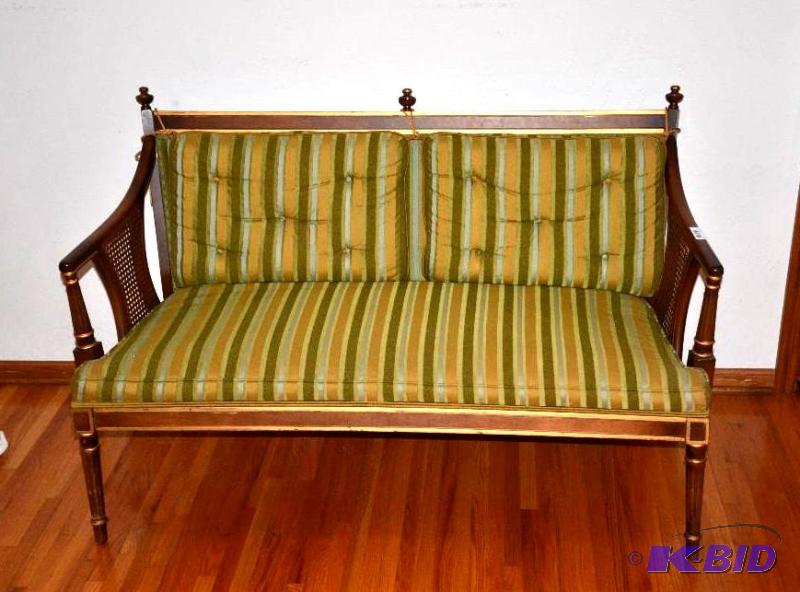 lot 2 image: Vintage Wood bench 50 long...