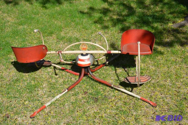 lot 25 image: RARE Vintage Mobo Mery-Go-Round 48" diam...