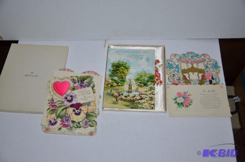 lot 72 image: Vintage unused greeting cards...