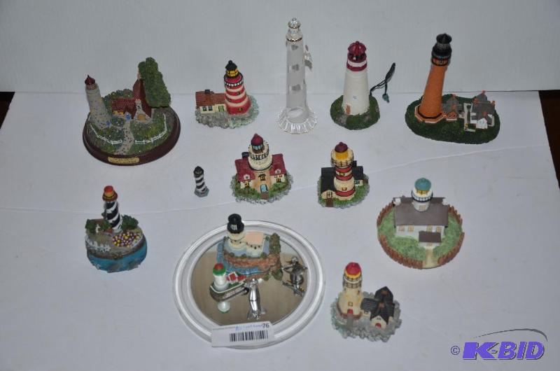 lot 76 image: Light house collection...