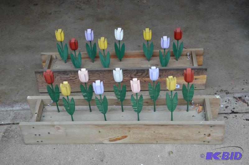 lot 88 image: Two Tulip window boxes 35" long...