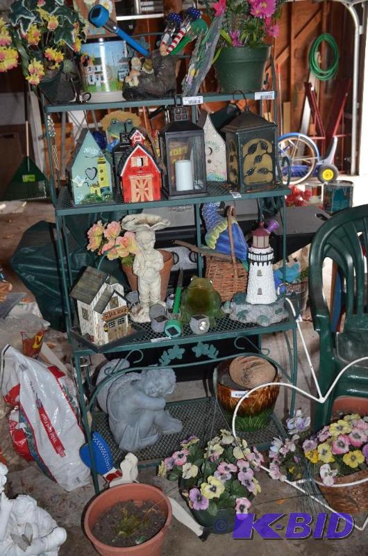 lot 92 image: Wrought iron stand 66x30x18"...