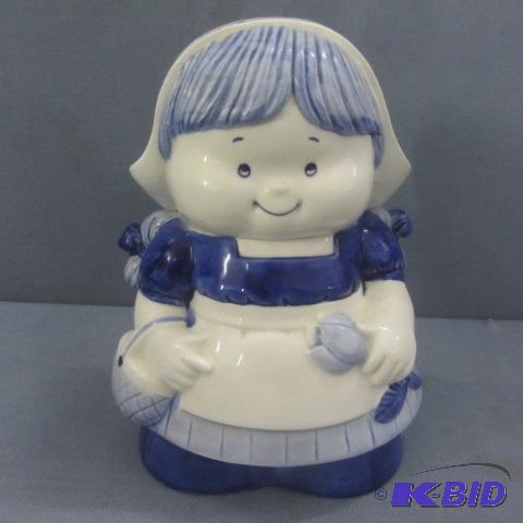 Blue Delft Cookie Jar