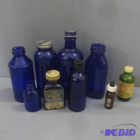 Cobalt Medicine Bottles