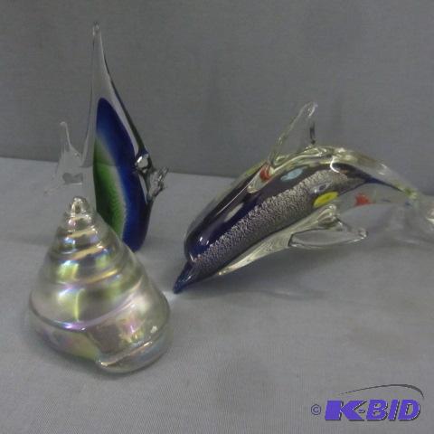 Solid Glass Figural Paperweights