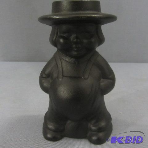 Cast Iron Amish Boy Bank
