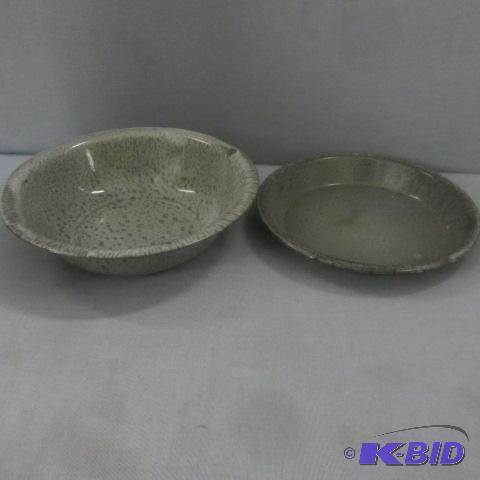 Gray Graniteware Bowls
