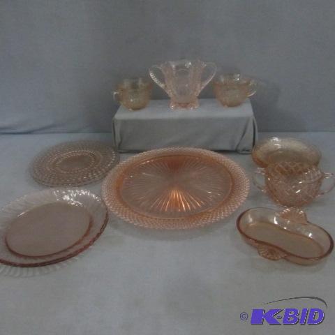 Pink Depr Spoon Holder, Dishes