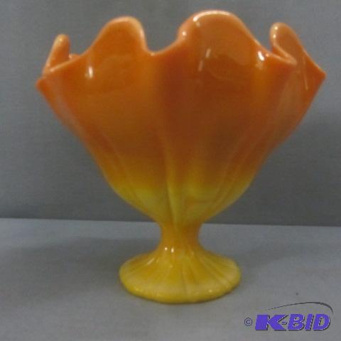 Slag Glass Vase