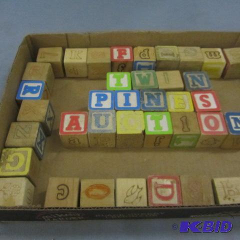 Childs Wood Alphabet Blocks