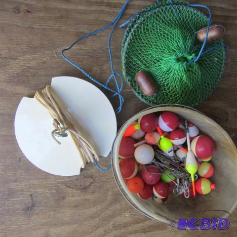 Secchi Disk, Fish Net, Bobbers