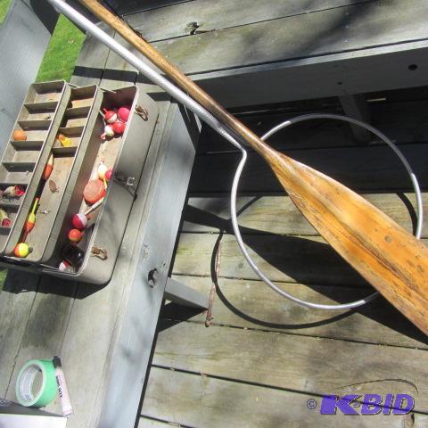 Oar, Net Frame, Tackle Box