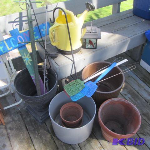 Planters, Plant Hooks, Sprinkle Can