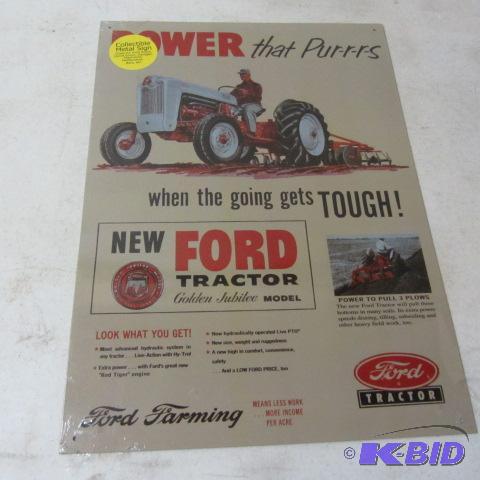 Ford Jubilee Tractor Sign