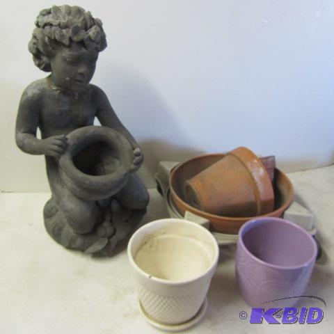 Clay Pots, Garden Angel