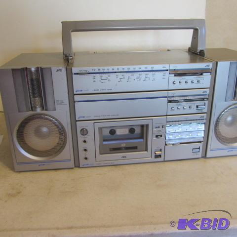 JVC Boombox, Amplifier, Speakers