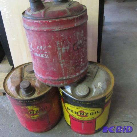 Vintage Petroleum Cans