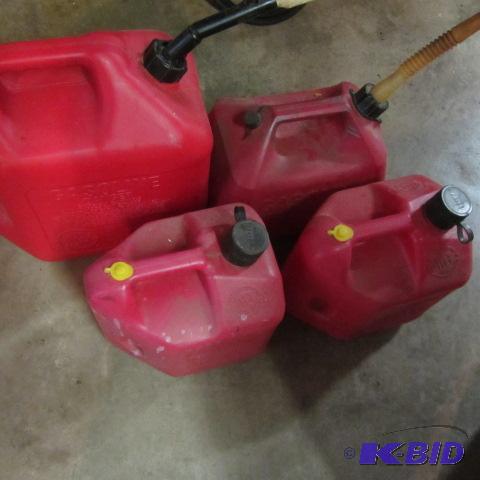 Four Gas Cans