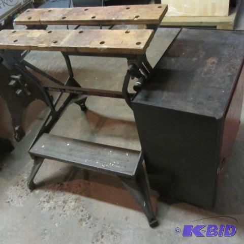 Workmate Folding Table, Cabinet
