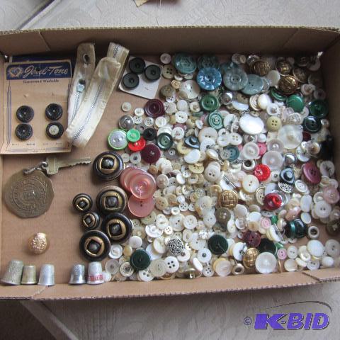 Vintage Sewing, Thimbles, Fob