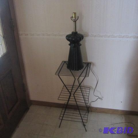 Mid Century Modern Lamp & Stand